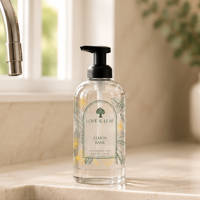 Love & Leaf Hand Soap Starter Kit - Lemon Basil