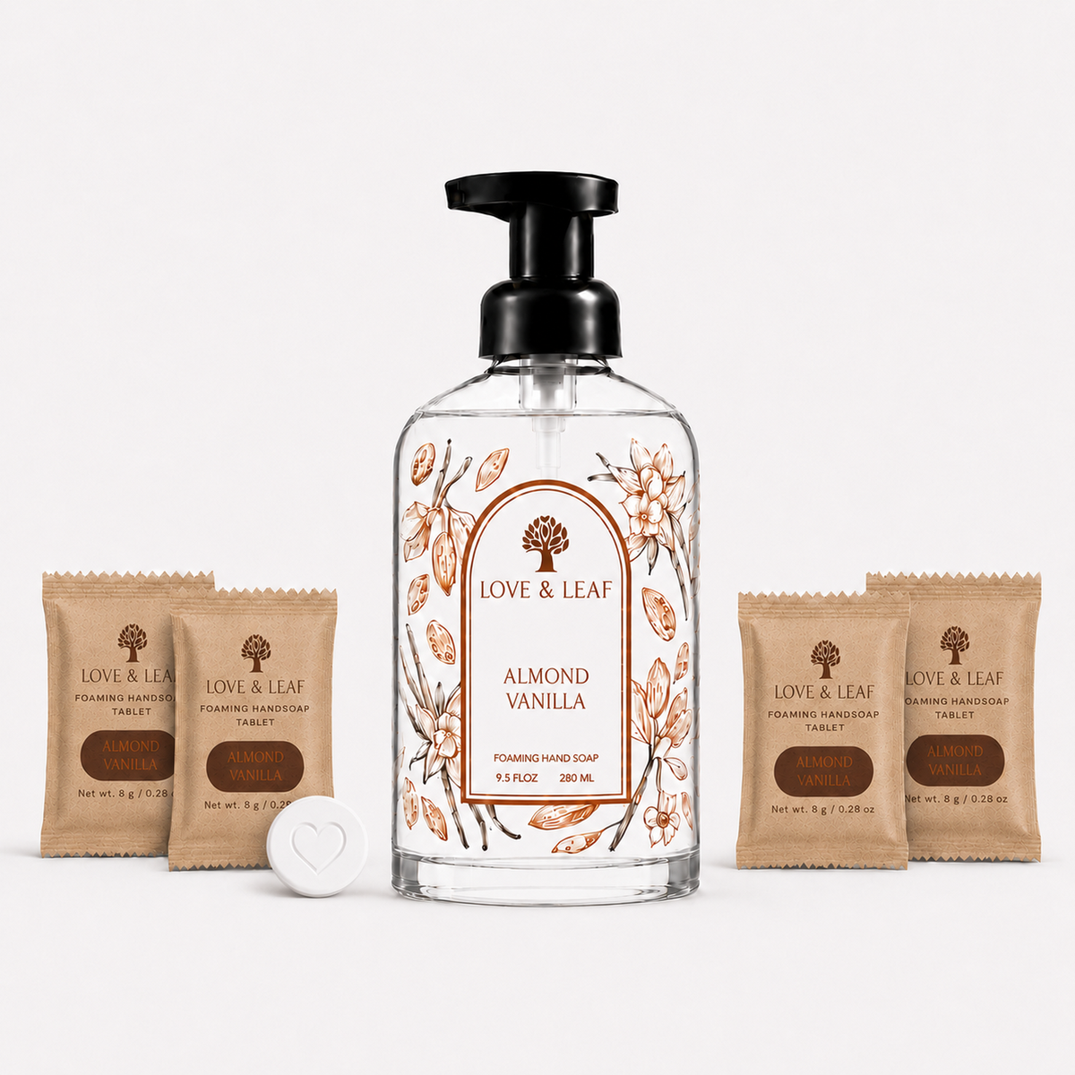 Love & Leaf Hand Soap Starter Kit - Almond Vanilla
